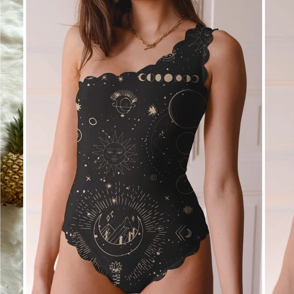 NWT Averie Stella Scalloped One Piece - Picture 10 of 11